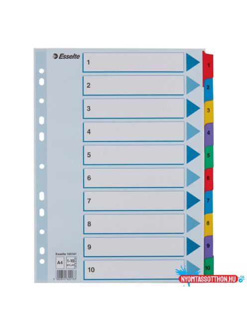 Esselte MYLAR regiszter 1-10, A4