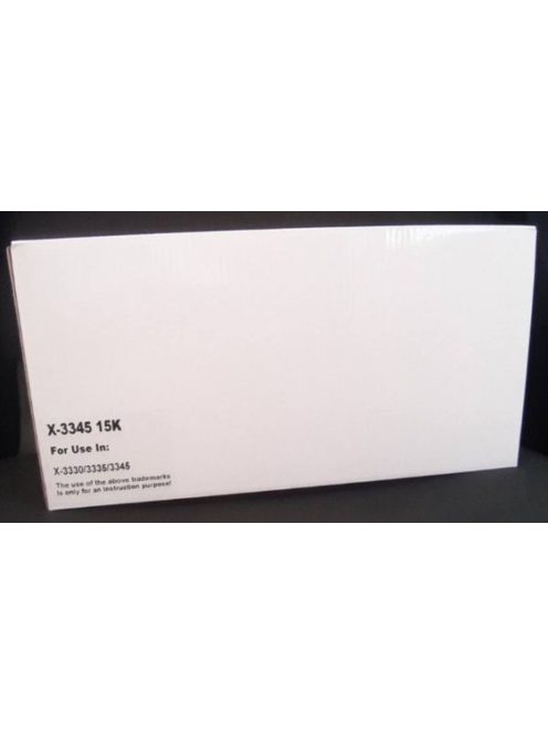 X-3345 15K Toner For Use In X 3330,3335,3345 15,000 Pages WHITE BOX (New Build)