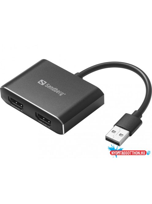 Sandberg USB to 2xHDMI Link