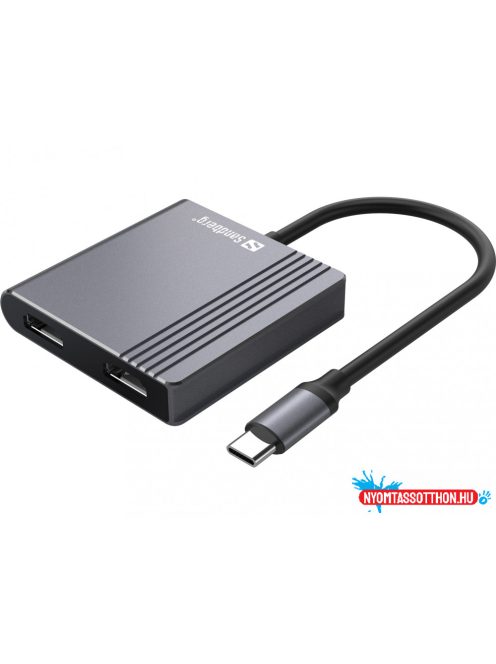 Sandberg USB-C Dock 2xHDMI+USB+PD