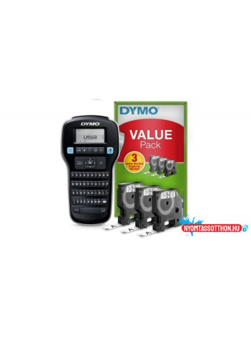 Dymo LM160 szalagnyomtató 3db 45013-as kazettával