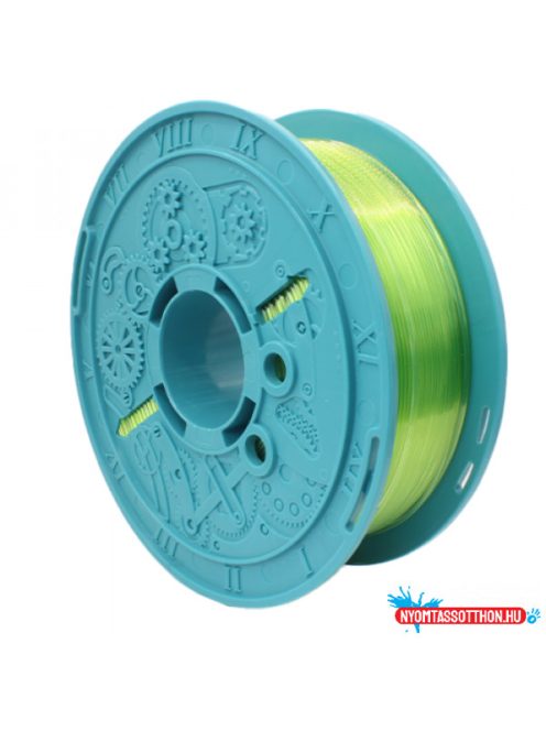 3D filament 1,75mm ABS zöld átlátszó színű