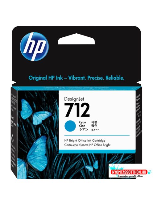 HP 3ED67A Patron Cy 29ml No.712 (Eredeti)