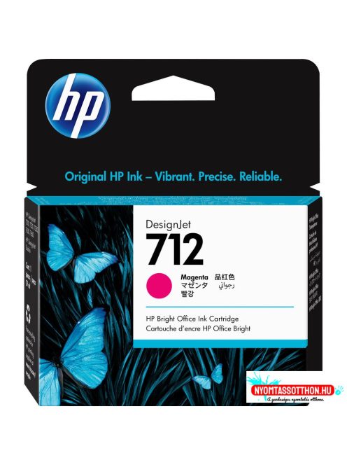 HP 3ED68A Patron Magenta 29ml No.712 (Eredeti)