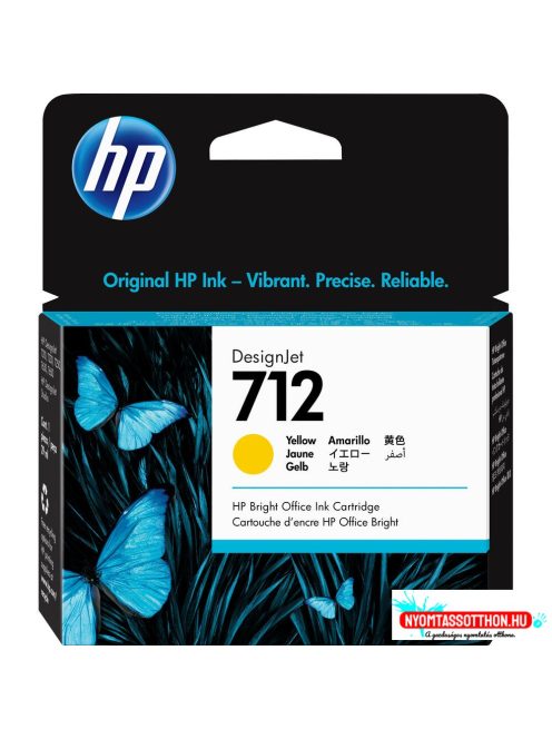 HP 3ED69A Patron Yellow 29ml No.712 (Eredeti)