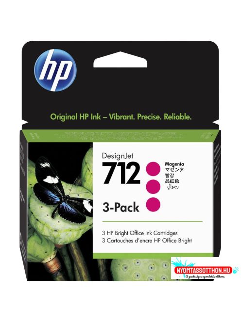 HP 3ED78A Patron 3Pack Magenta 29ml No.712 (Eredeti)