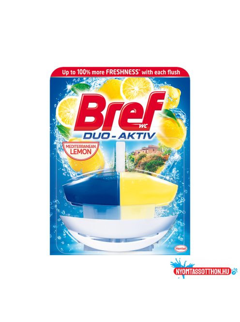 WC illatosító gél 50 ml + kosár Bref Duo Aktive Lemon