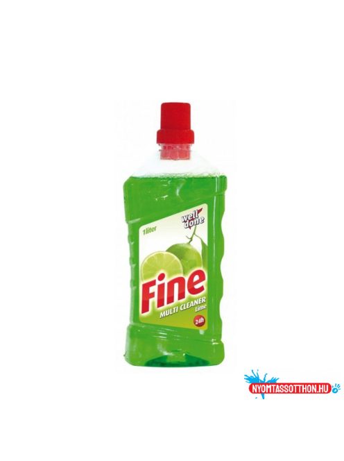 Általános tisztítószer 1000 ml Fine Multi Cleaner Well Done lime