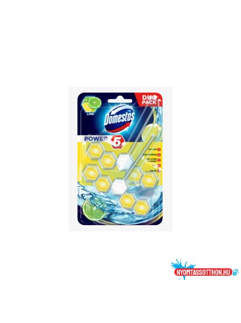 WC illatosító 2 x 55 g  Power5 Domestos Lime