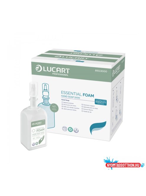 Habszappan utántöltő 1000 ml Essential Lucart_89113000