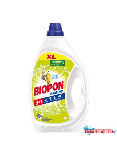 Mosógél 2430 ml (54 mosás) fehér ruhákhoz Biopon Takarékos Universal