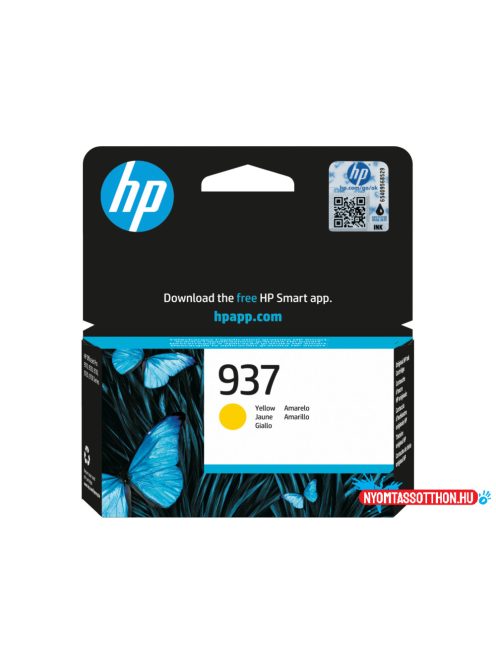 HP 4S6W4NE Tintapatron Yellow 800 oldal kapacitás No.937