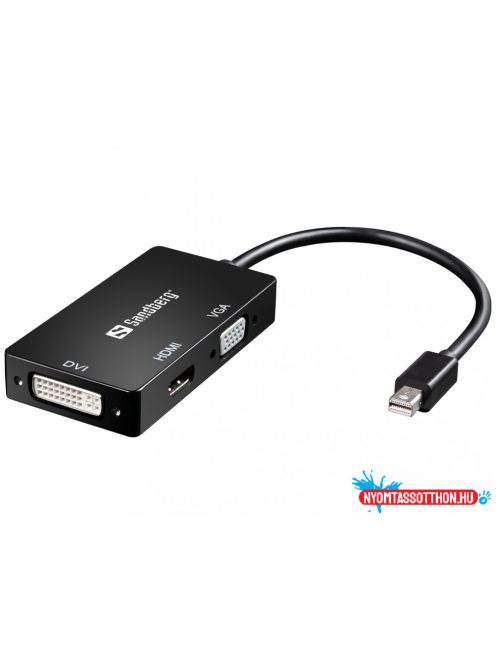 Sandberg Adapter MiniDP>HDMI+DVI+VGA