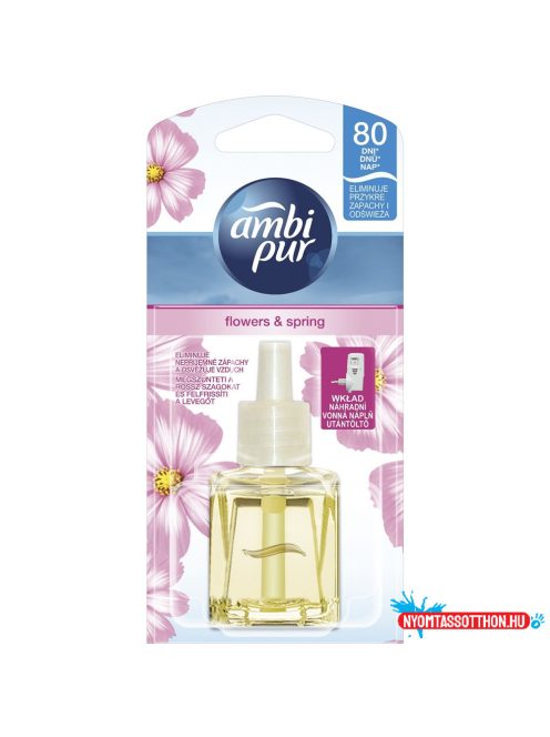 Légfrissítő elektromos utántöltő 20 ml Ambi Pur Electric Flowers&Spring