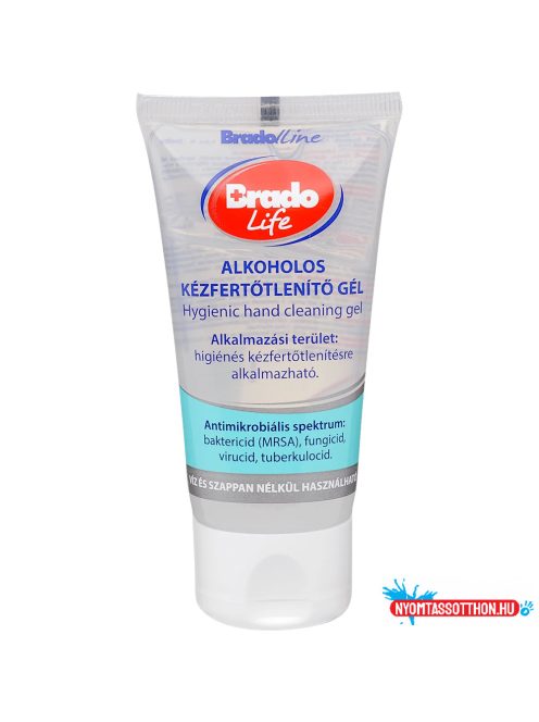 Kéz- és bőrfertőtlenítő gél tubusos 50 ml Bradolife