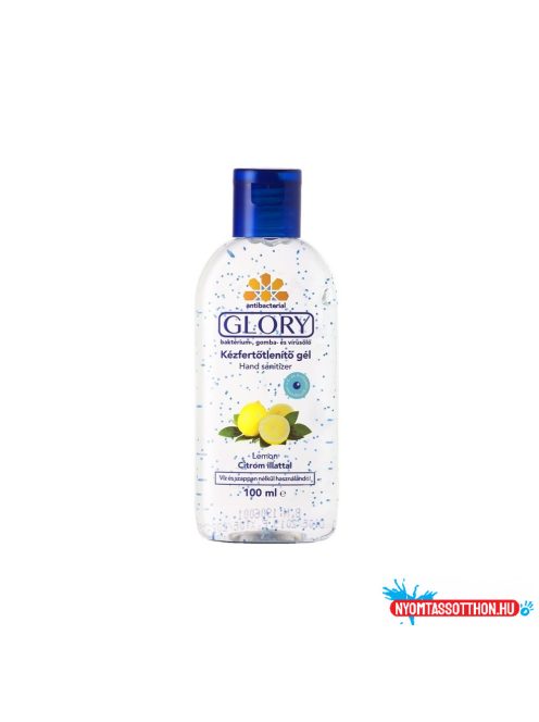 Kéz- és bőrfertőtlenítő gél 100 ml Glory citrom