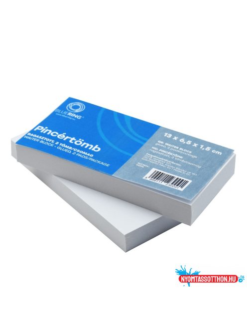 Pincértömb sima 13x6,5x1,5cm, ragasztott 2 tömb/csomag Bluering®