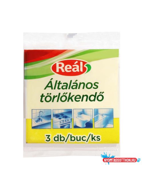 Törlőkendő általános 3 db/csomag Reál