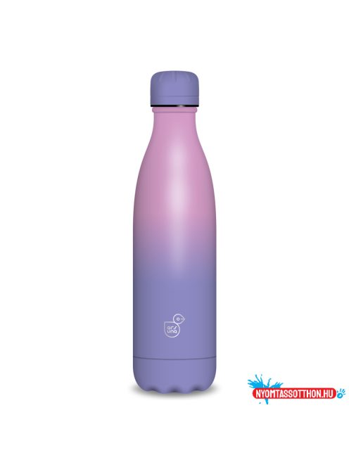 Ars Una duplafalú fémkulacs-500 ml - Purple-pink