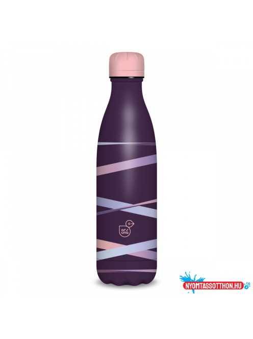 Ars Una duplafalú fémkulacs-500 ml - Ribbon-purple