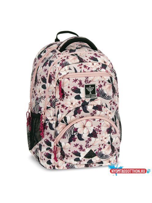 Ars Una Flowery pink ergonomikus hátizsák 27 L