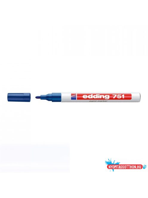 Lakkmarker 1-2mm, kerek Edding 751 kék