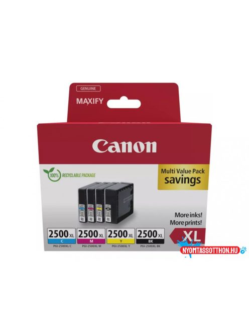 Canon PGI-2500XL Tintapatron Multipack 1x70,9 ml + 3x19,3 ml