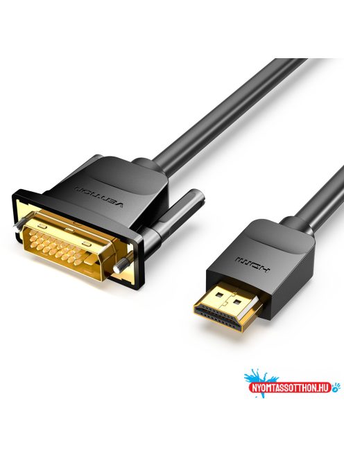 VENTION KÁBEL HDMI to DVI Kábel 1.5M Black