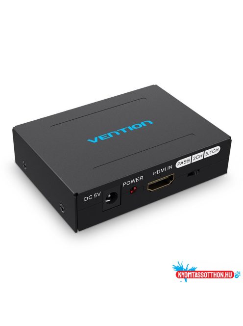 VENTION HDMI to HDMI/Optical Fiber Audio/2RCA Audio Converter Black