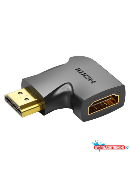 Vention HDMI/M (270fokos) -> HDMI/F (4K,sík, 2db), adapter