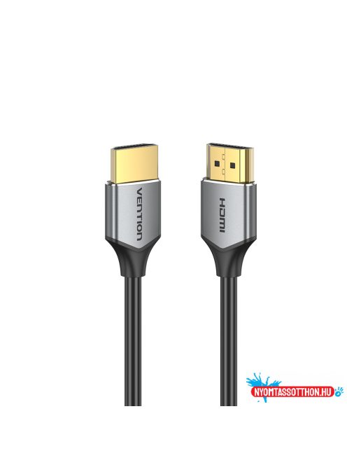 Vention HDMI/M ->HDMI/M (ultravékony, HD, alu,szürke), 1m, kábel