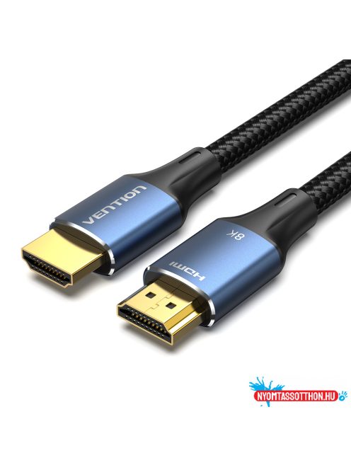 Vention HDMI/M -> HDMI/M (8K, alu, kék), 1,5m, kábel