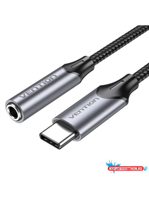 VENTION USB-C M to 3.5MM Fülh. Jack Adapter 0.1M Gray