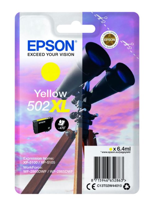 Epson T02W4 Patron Yellow 6.4ml (Original)