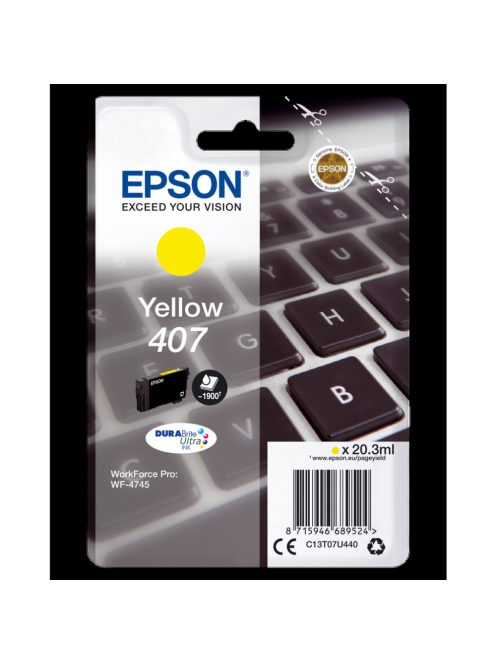 Epson T07U4 Patron Yellow 20,3ml /o/