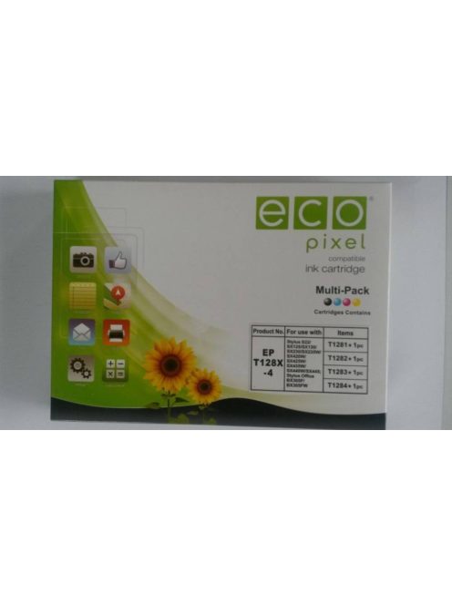 EPSON T1285 Multipack  ECOPIXEL BR (utángyártott)