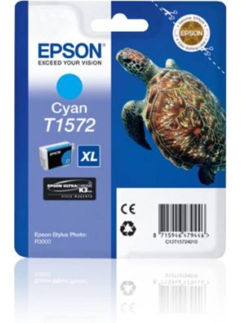 Epson T1572 Patron Cyan 26ml (Original)