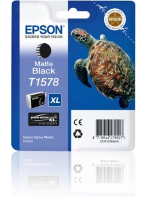 Epson T1578 Cartridge Matt Black 26ml (Original)