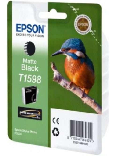 Epson T1598 Patron Matt Black 17ml (Eredeti)