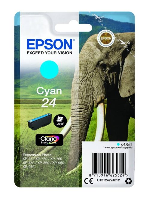 Epson T2422 Patron Cyan 4.6ml 24 (Original)