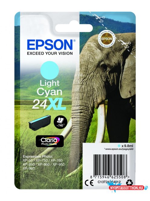 Epson T2435 Patron Light Cyan 9,8ml 24XL (Eredeti)