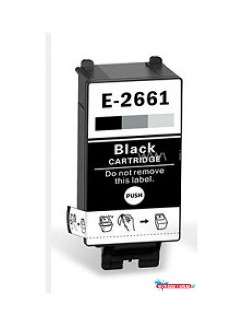 Utángyártott EPSON T2661 Patron Black  IK