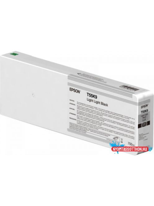 Epson T55K900 Patron L.Light Black 700ml eredeti