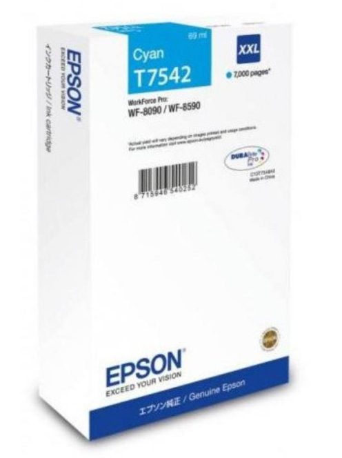 Epson T7542 cartridge Cyan 7K (Original)