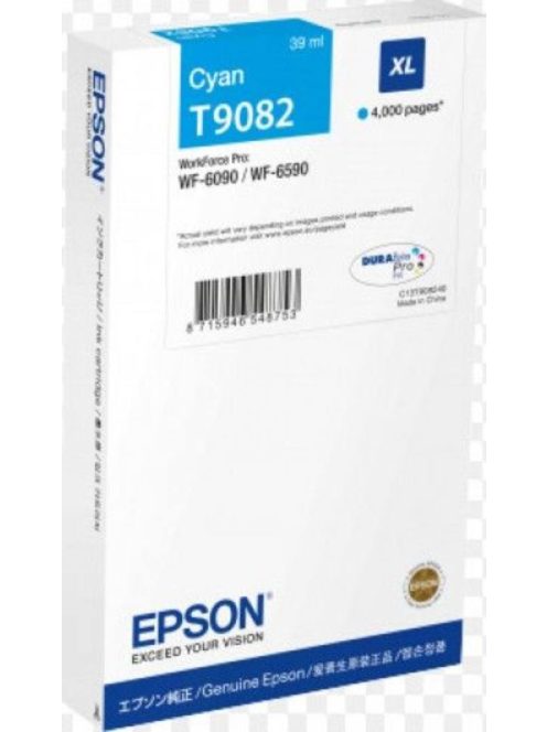 Epson T9082 cartridge Cyan 4K (Original)