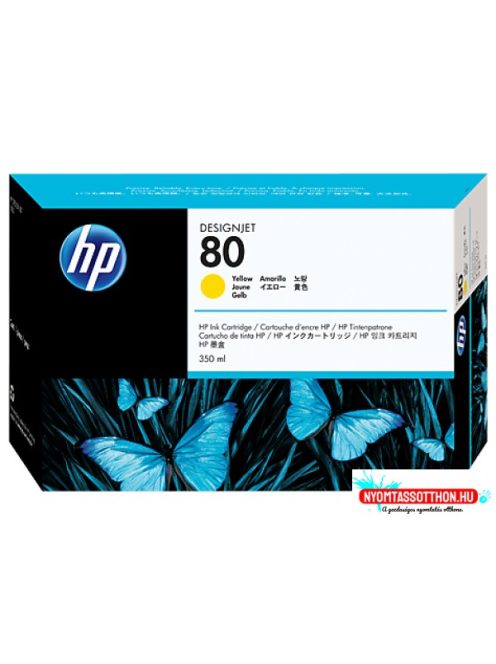 HP C4848A Patron Yellow 350ml No.80 (Eredeti)