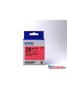 Epson LK-6RBP Black/Red 24mm szalag (9m)