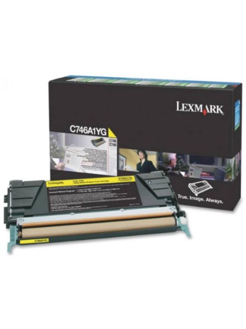 Lexmark C746 / C748 Return Toner Yellow 7K (Original) C746A1YG