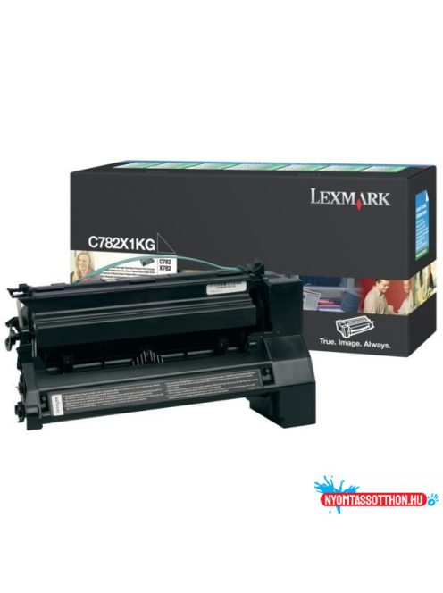 Lexmark C782/X782e Extra High Return Toner Black 15.000 oldal (Eredeti) C782X1KG