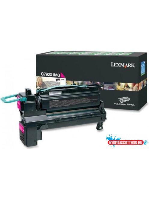 Lexmark C792 Extra High Return Toner Magenta 20.000 oldal (Eredeti) C792X1MG